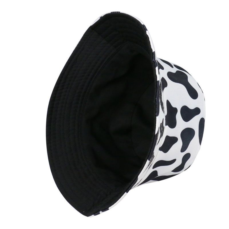 Print Cow Milk Bucket Hat