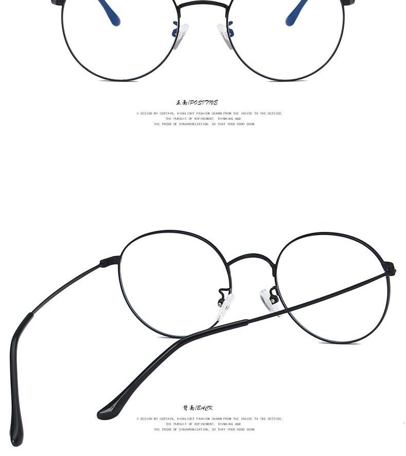 Blue Light-Blocking Round Frame Glasses