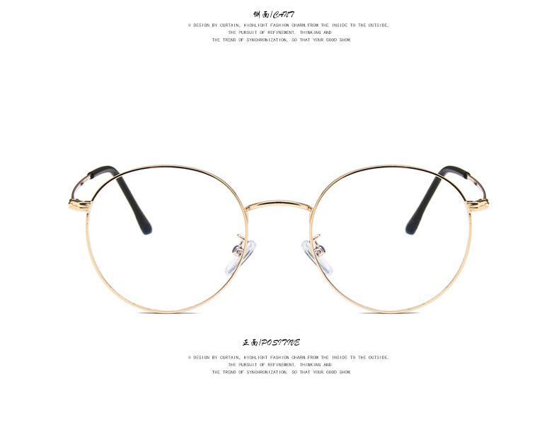 Blue Light-Blocking Round Frame Glasses