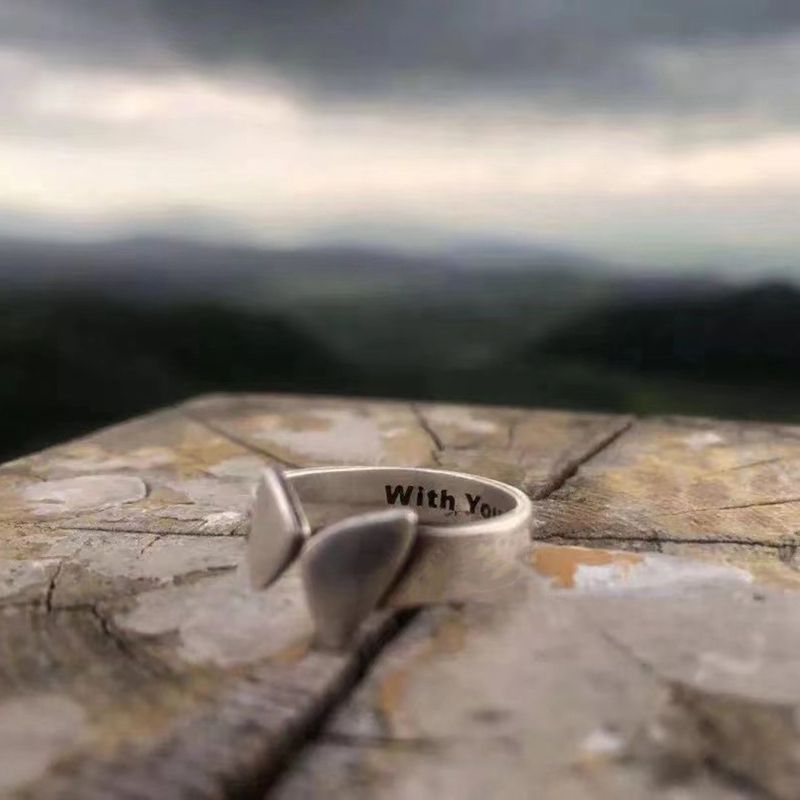 Sterling Ring Butterfly Open Silver