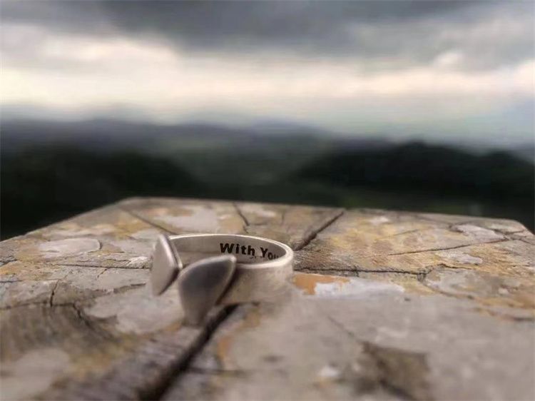 Sterling Ring Butterfly Open Silver