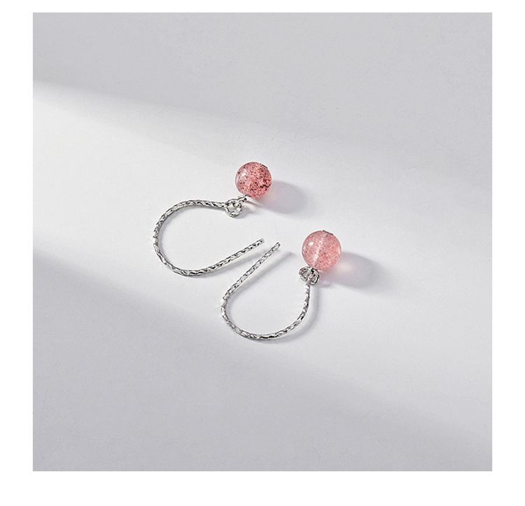 Earring Dangle Crystal Sterling Faux Silver