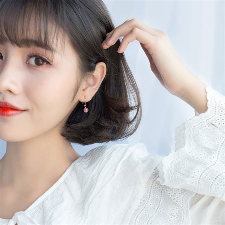 Earring Dangle Crystal Sterling Faux Silver