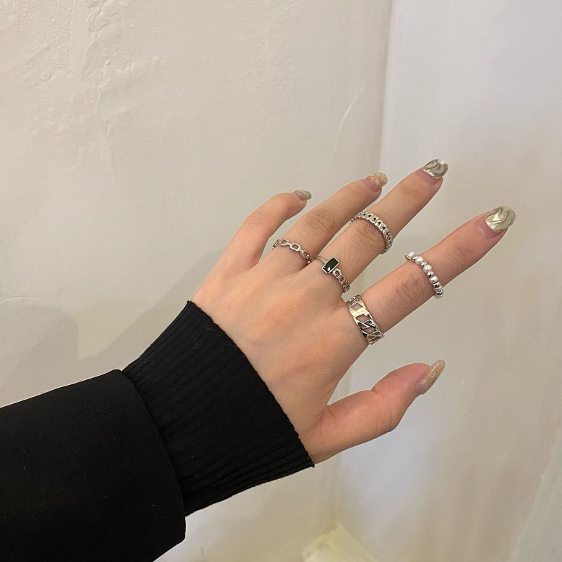 / (various Faux Set Ring 5: Pearl of Alloy designs)