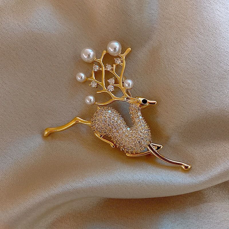 Pearl Steel Brooch