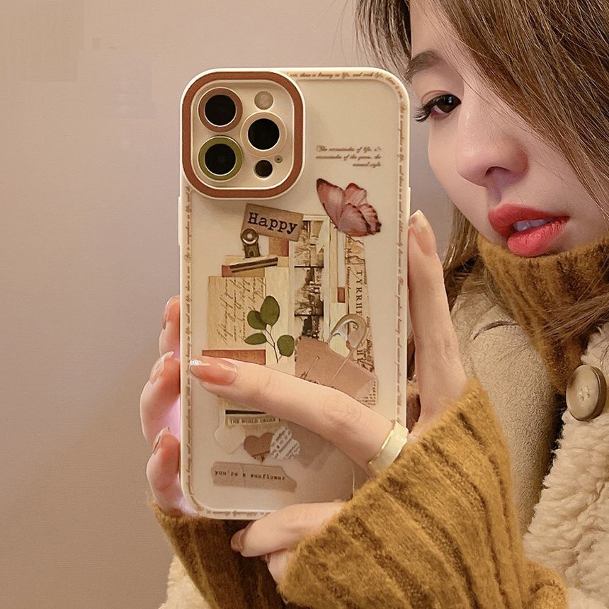 Case Retro Print Phone