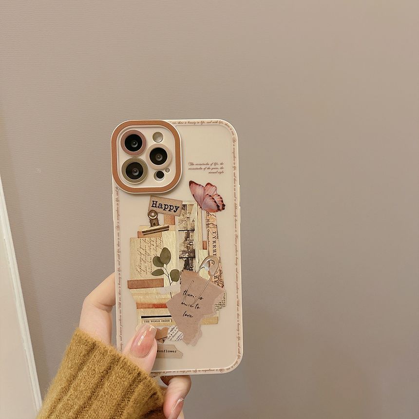 Case Retro Print Phone