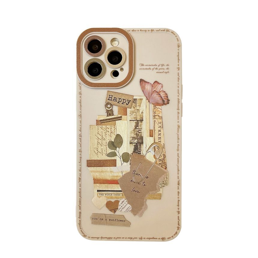 Case Retro Print Phone