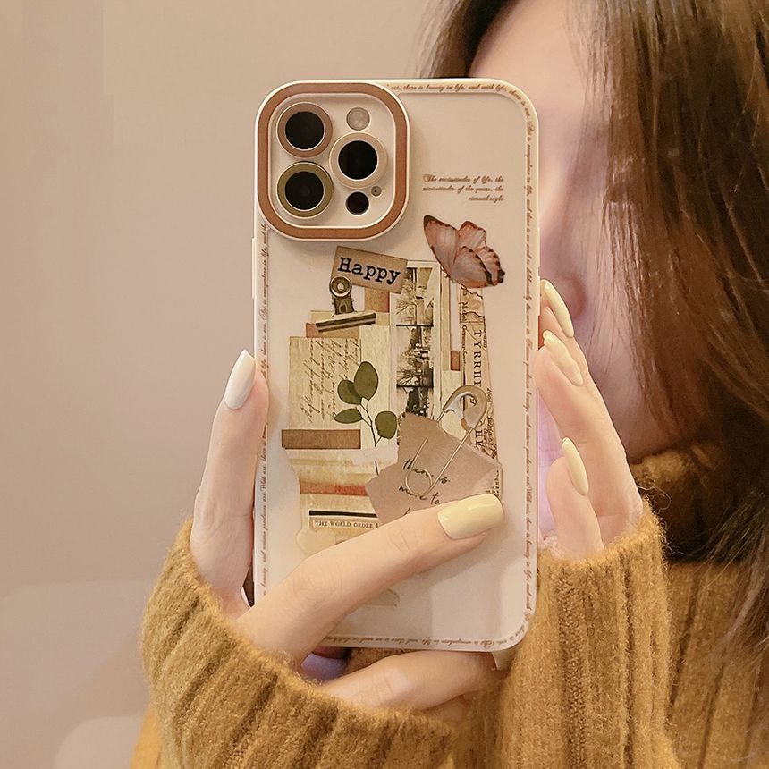 Case Retro Print Phone