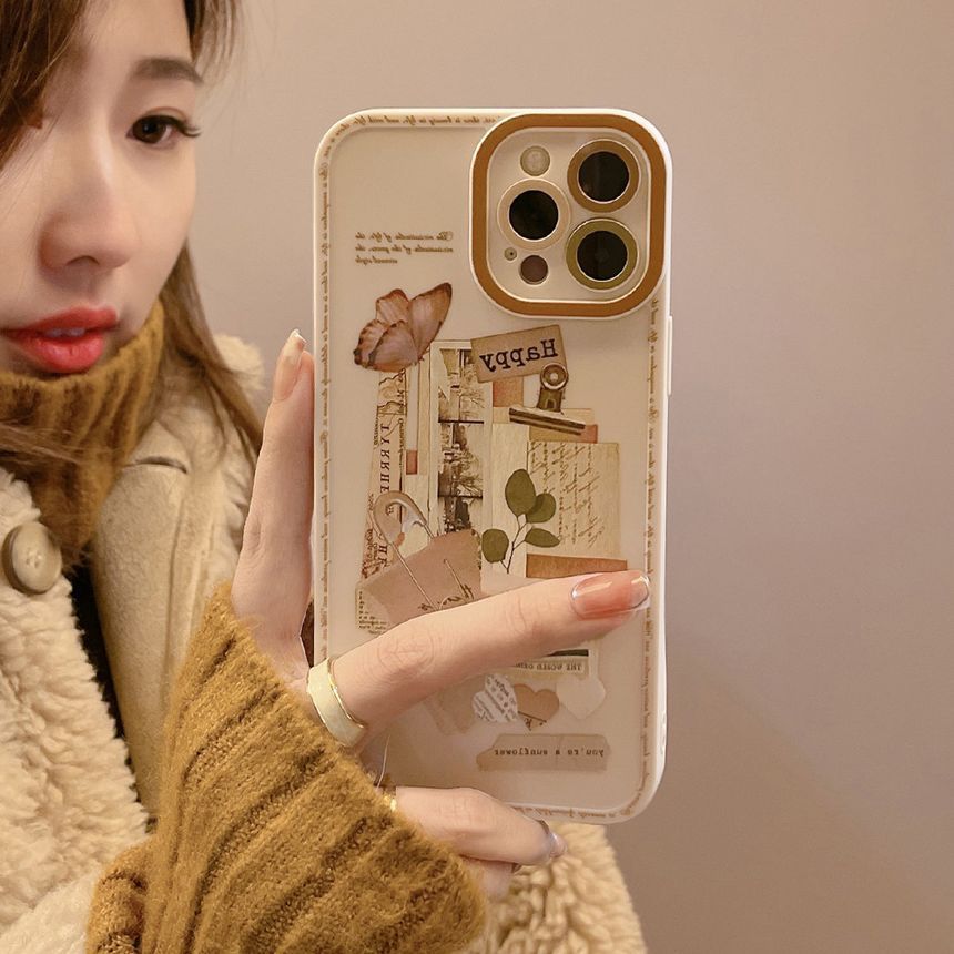 Case Retro Print Phone