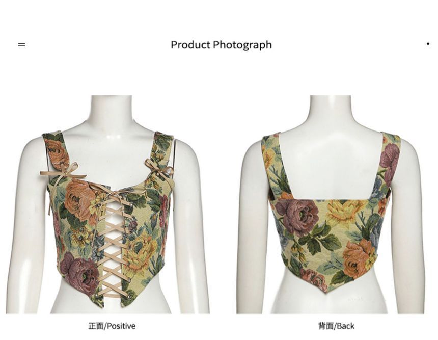 Floral Top Corset