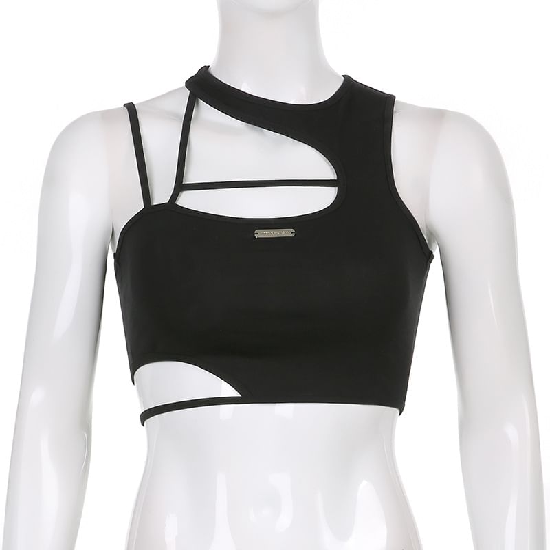 Top Tank Plain Cropped Cutout