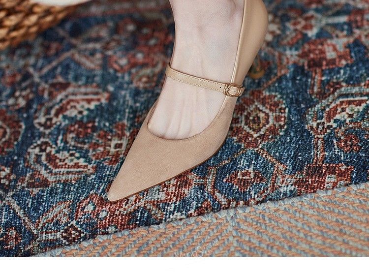 Jane Pumps Mary Stiletto Heel Pointy-Toe