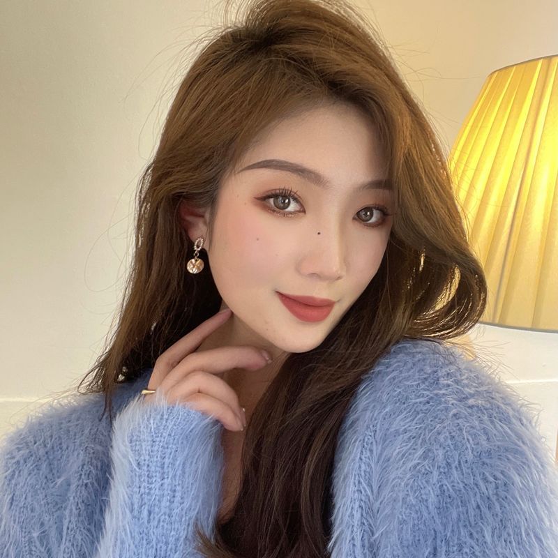 Floral Drop / Rhinestone Clip-On Earring