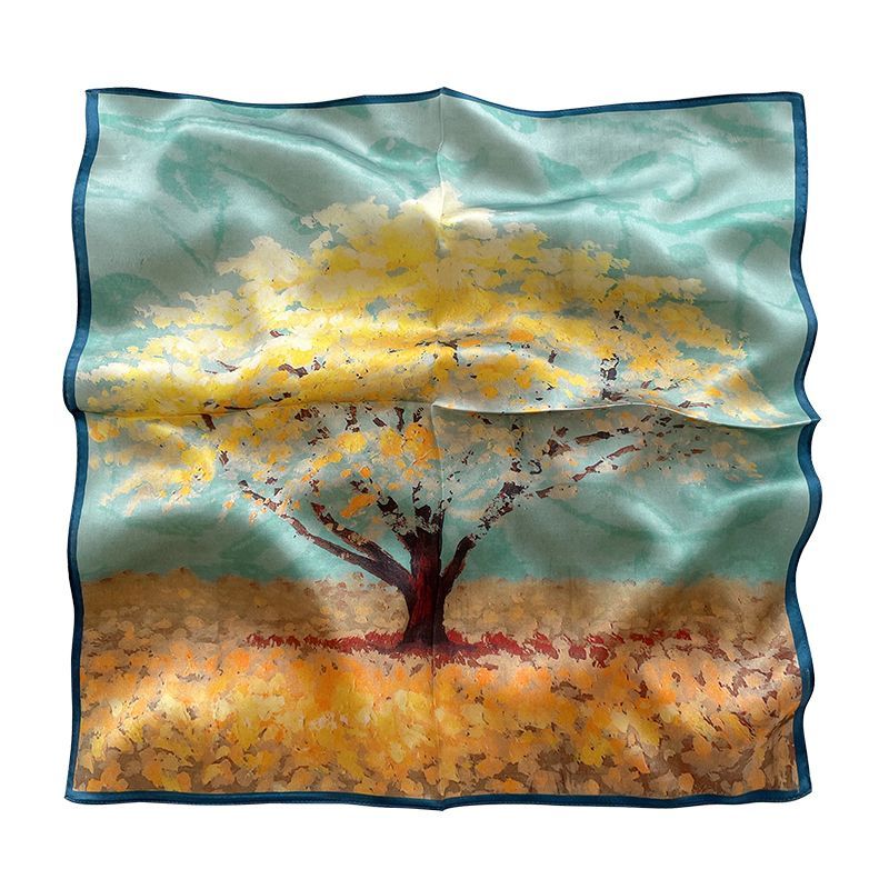 designs) Scarf (various Silk Print