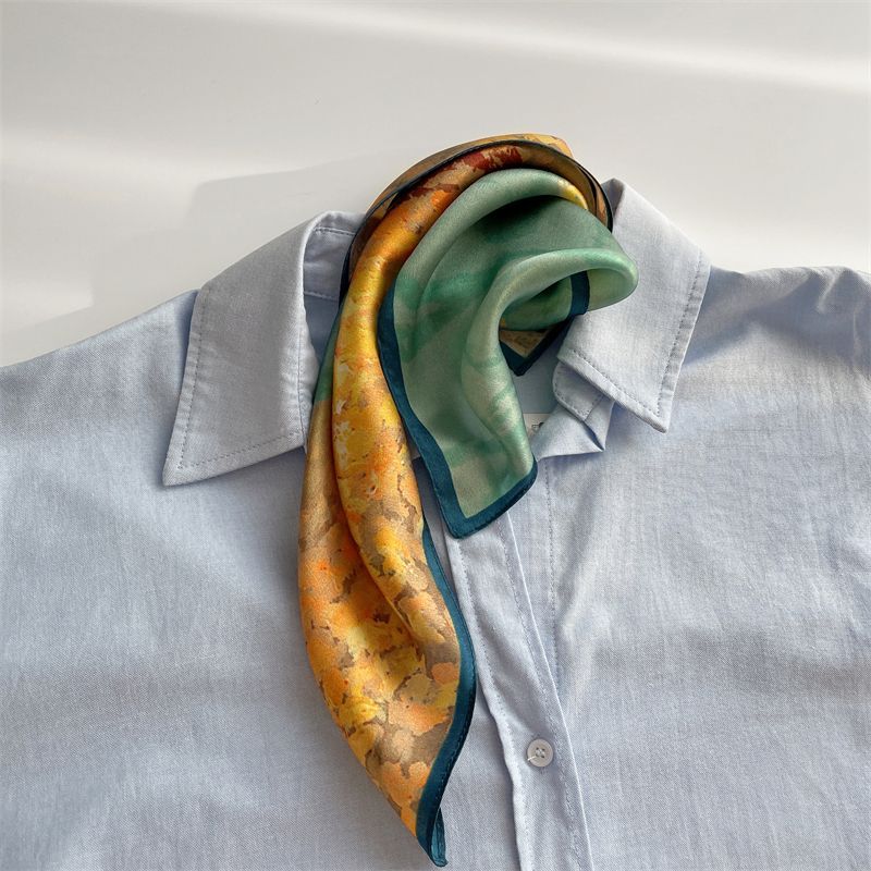 designs) Scarf (various Silk Print