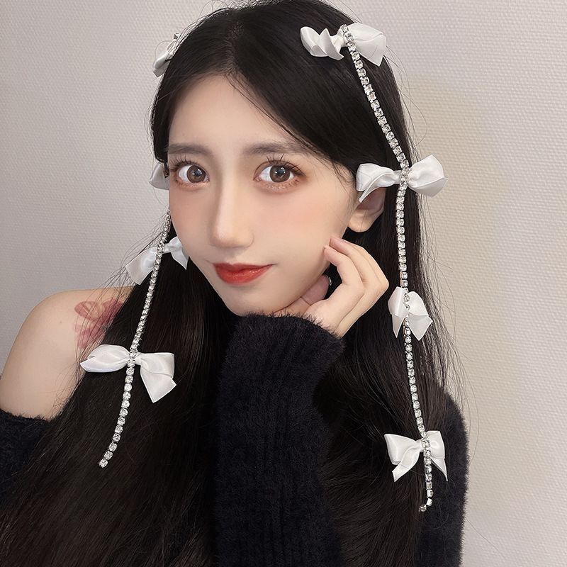 Bow Rhinestone Clip Hair