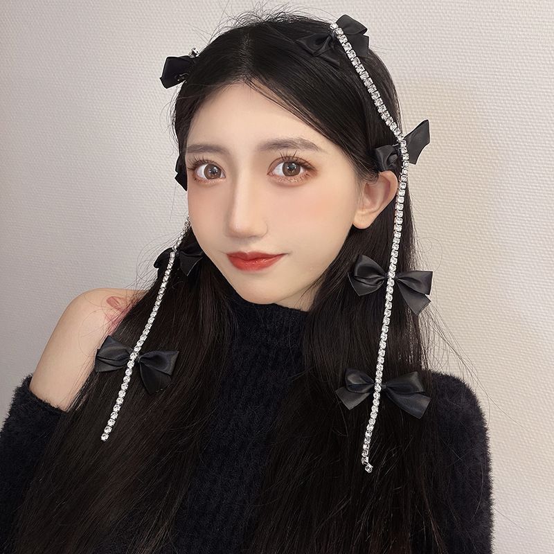 Bow Rhinestone Clip Hair