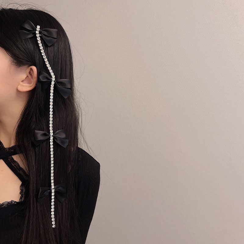 Bow Rhinestone Clip Hair