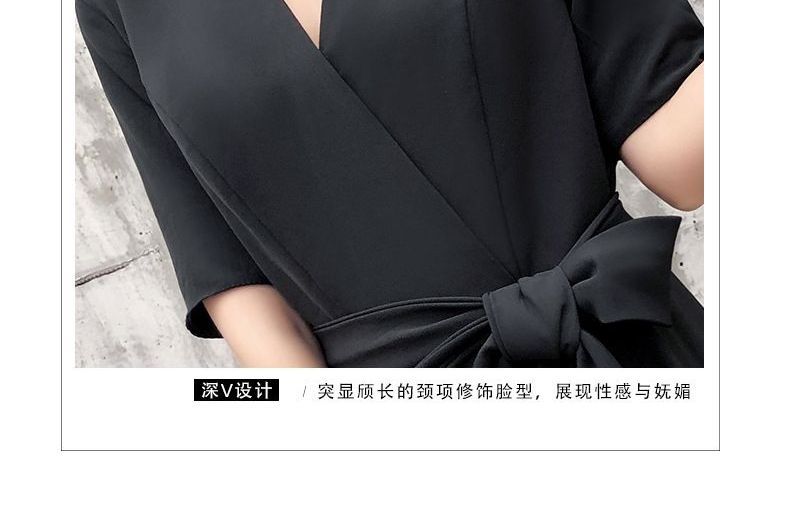 Evening Designs) Gown (Various A-Line Tie-Front Short-Sleeve
