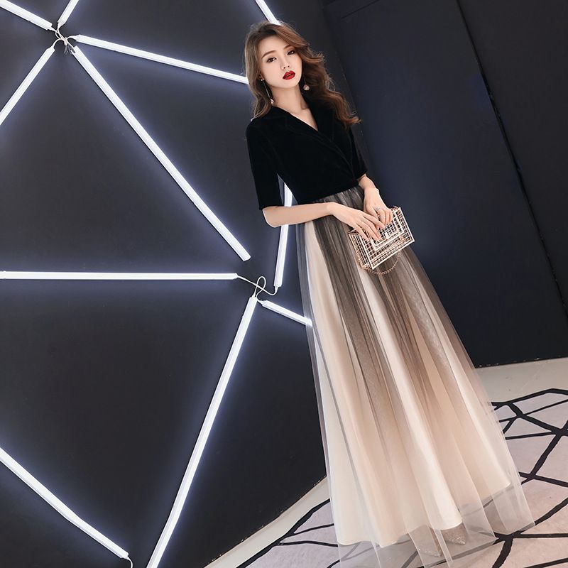 (Various Ombre Gown A-Line Evening Designs) Mesh