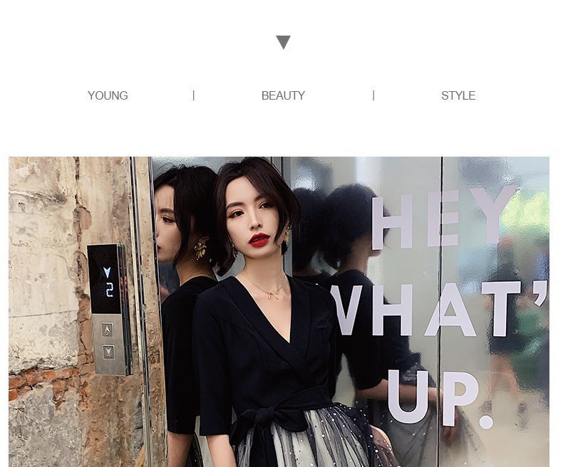 Elbow-Sleeve A-Line Sequined Gown (Various Evening Designs)