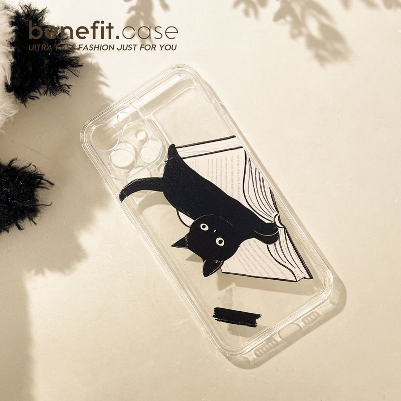 Case Phone Transparent Cat