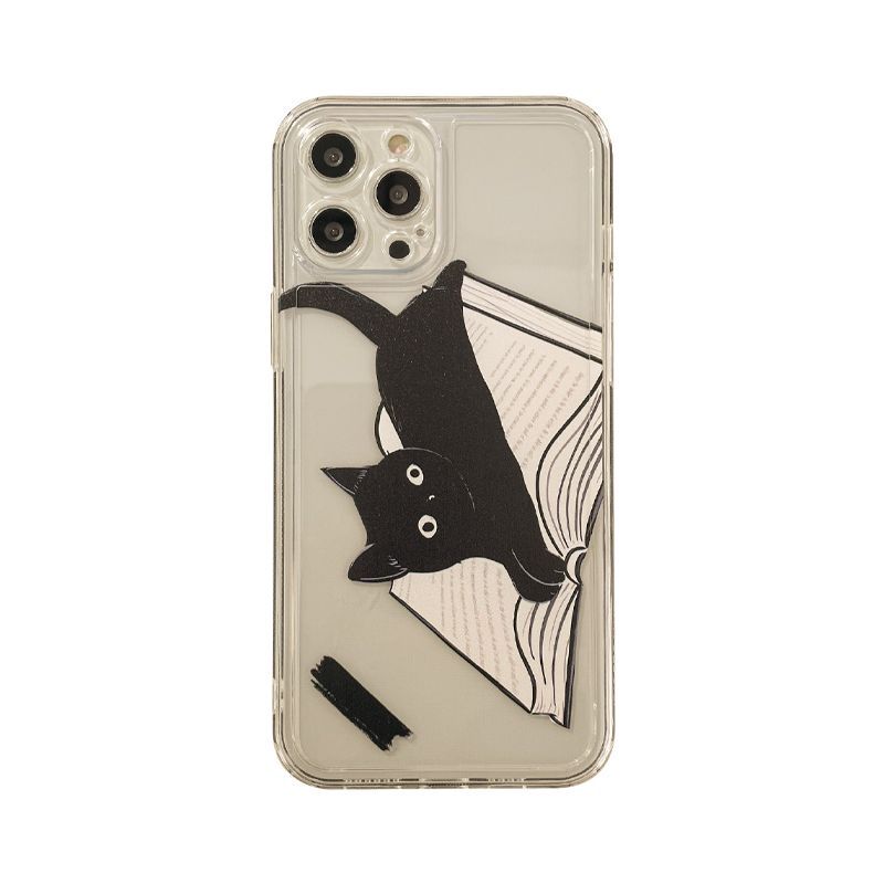 Case Phone Transparent Cat