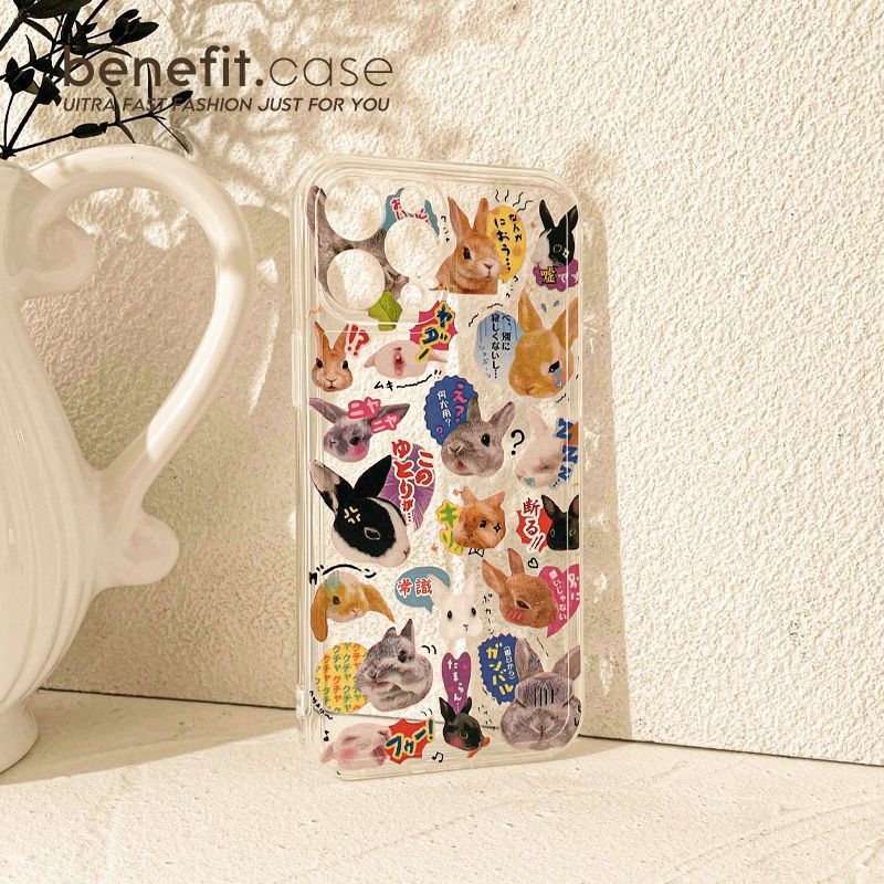 Phone Rabbit Transparent Case