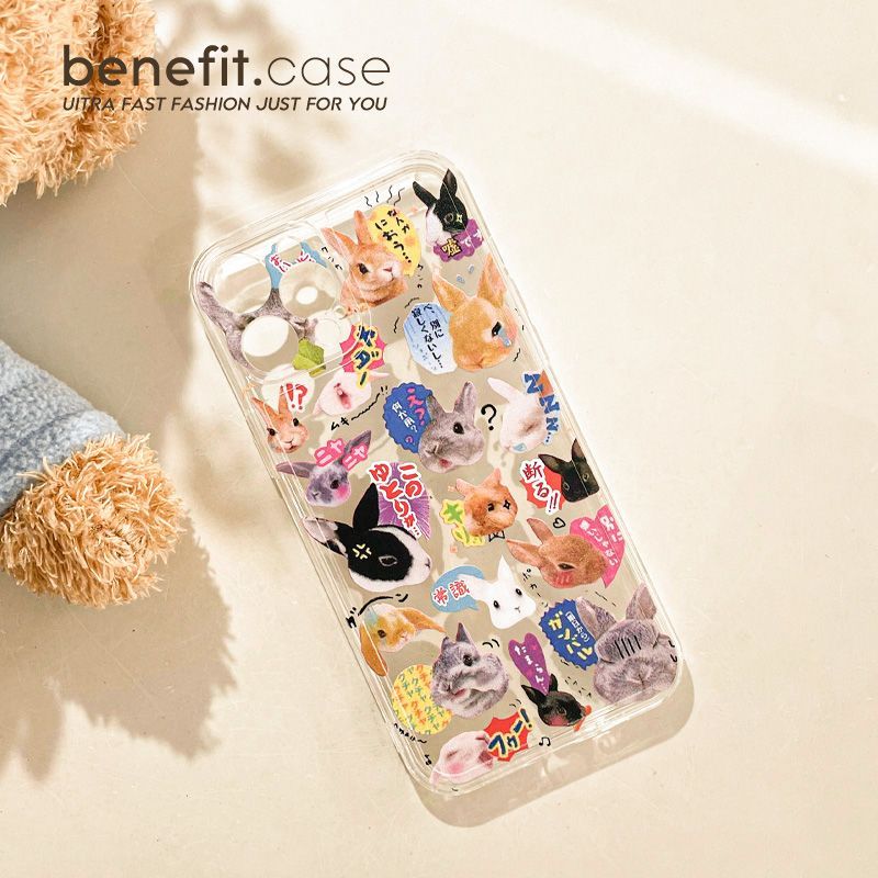 Phone Rabbit Transparent Case
