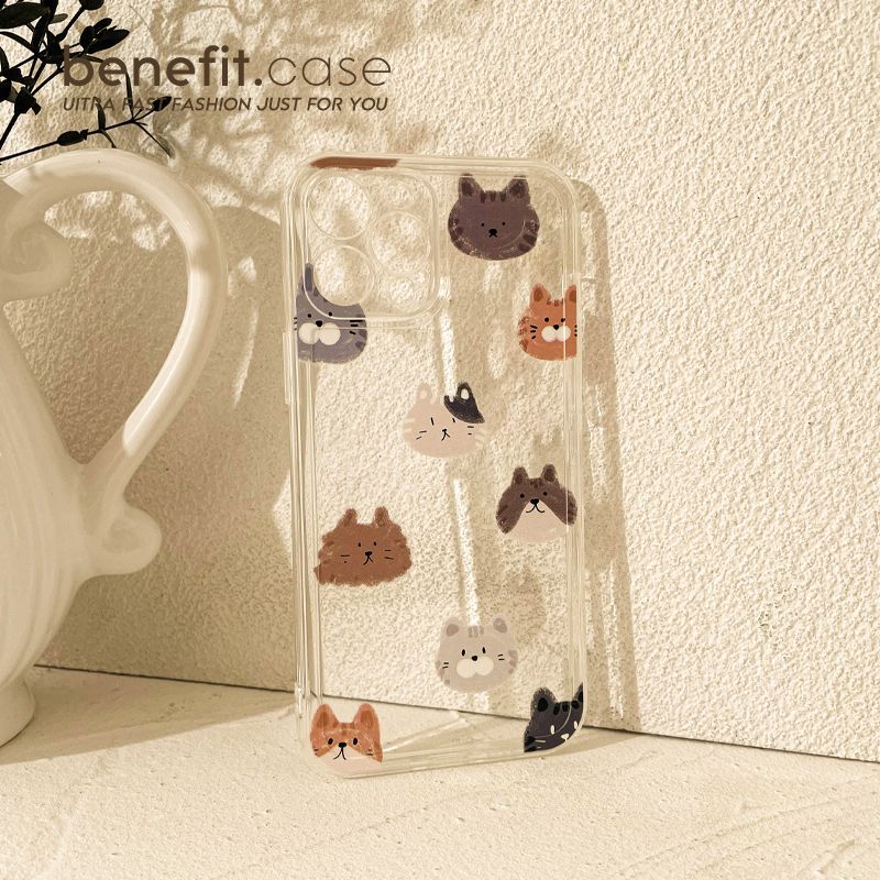 Phone Transparent Cat Case
