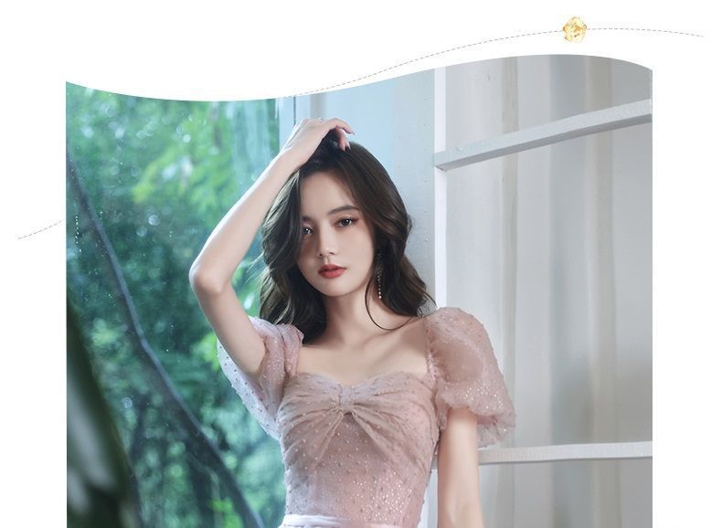 Gown A-Line Mesh Evening