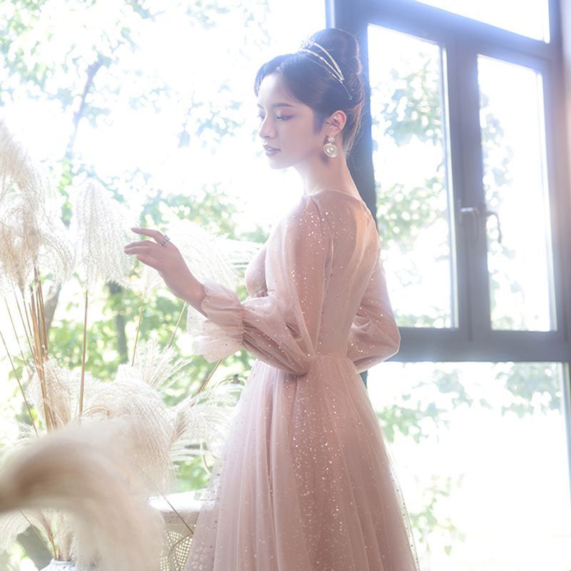 Gown Glitter A-Line Evening