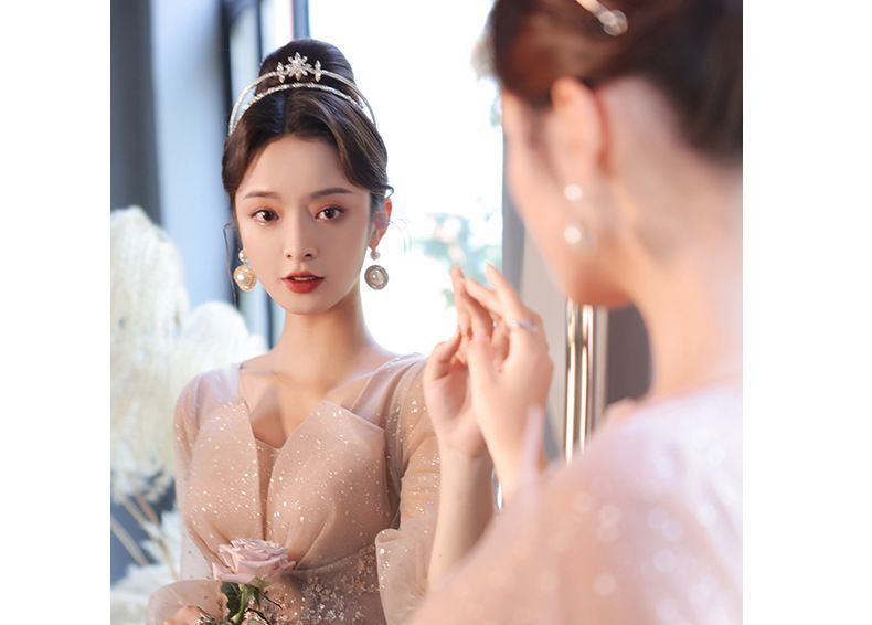 Gown Glitter A-Line Evening