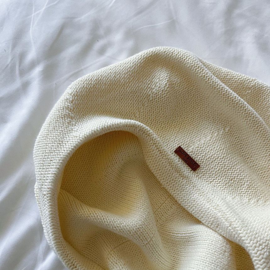 Beret Linen Hat Plain Cotton