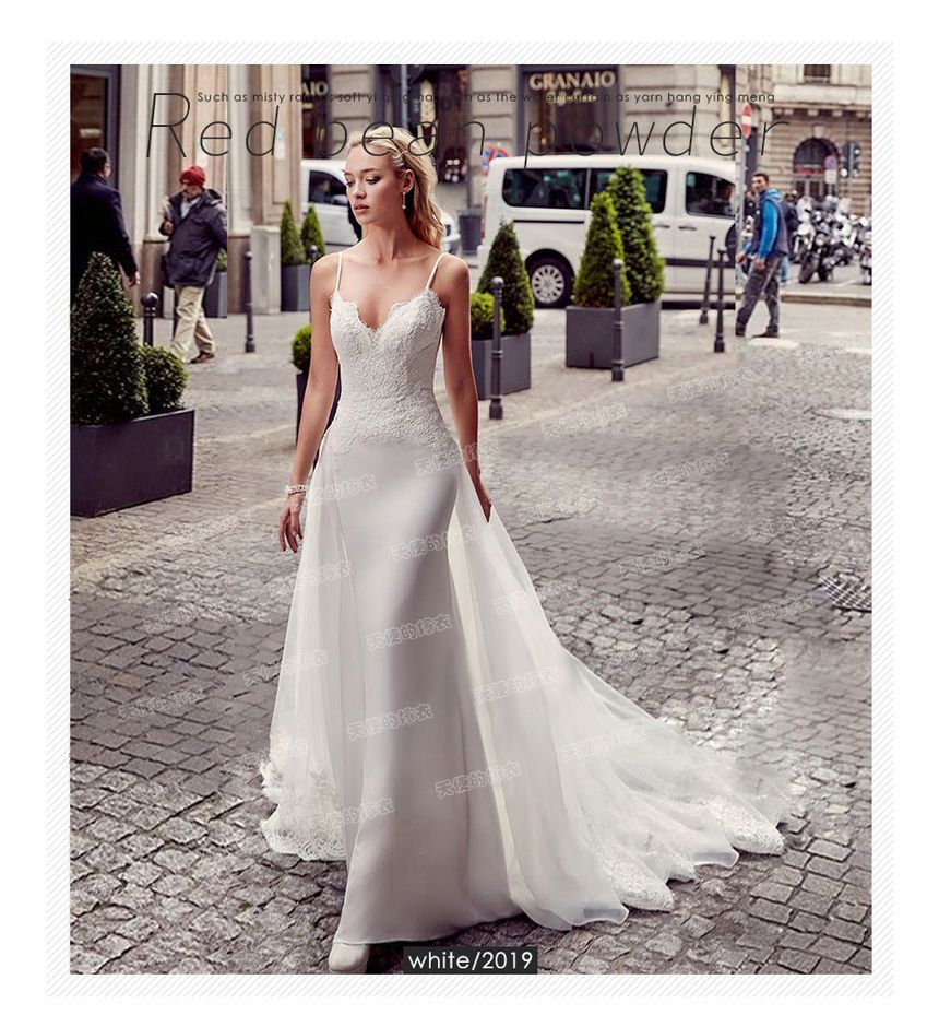 Gown Sheath Evening Spaghetti Lace Trained Strap