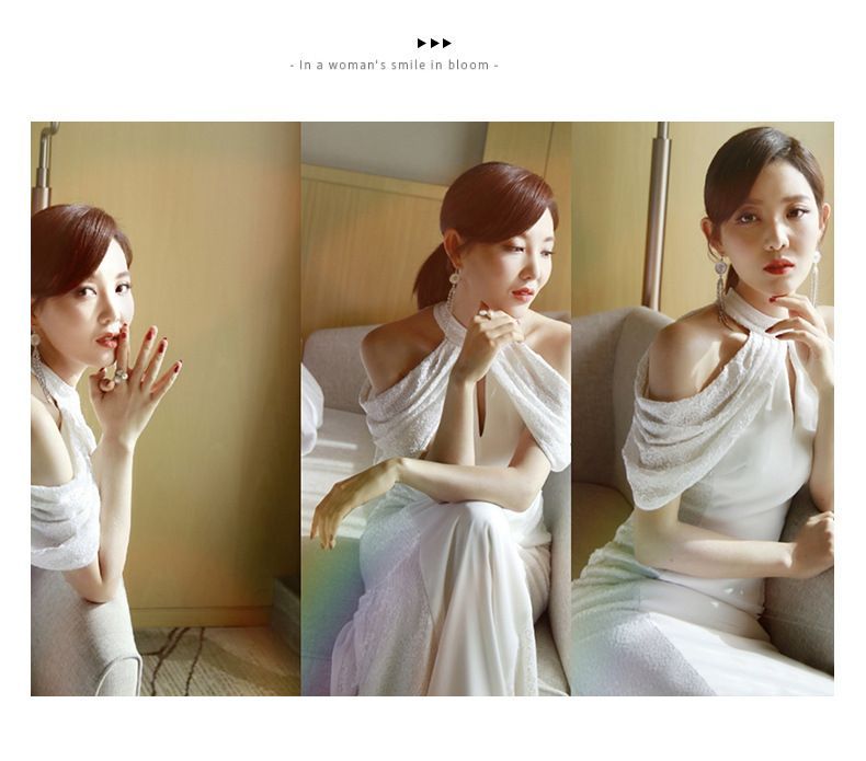 Shoulder Evening Cold Mermaid Gown