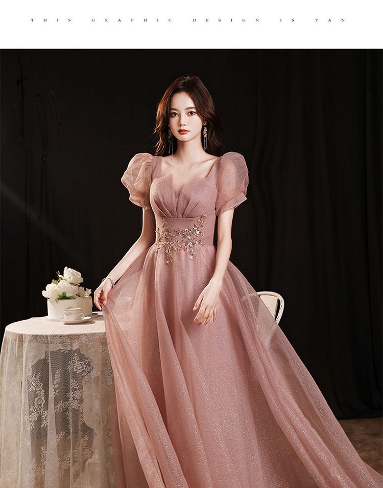 Gown A-Line Panel Evening Sheer