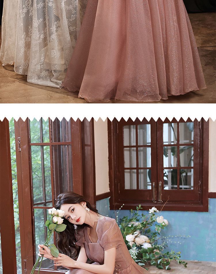 Gown A-Line Panel Evening Sheer