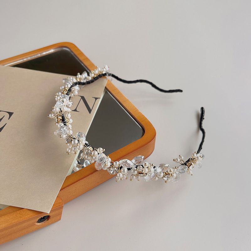 Crystal Headband Pearl Faux