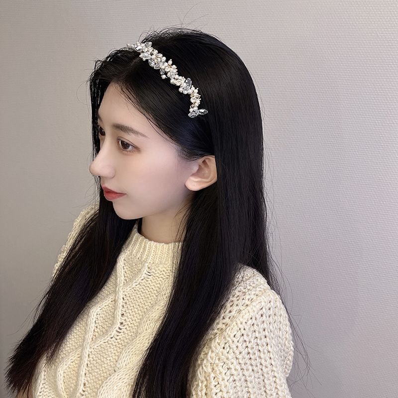 Crystal Headband Pearl Faux