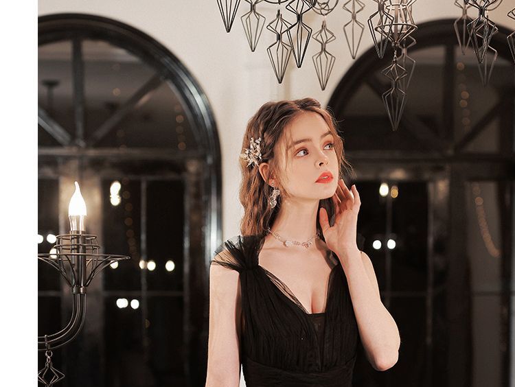 Gown Sleeveless Mesh Evening