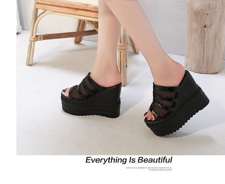 Platform Sandals Slide Wedge