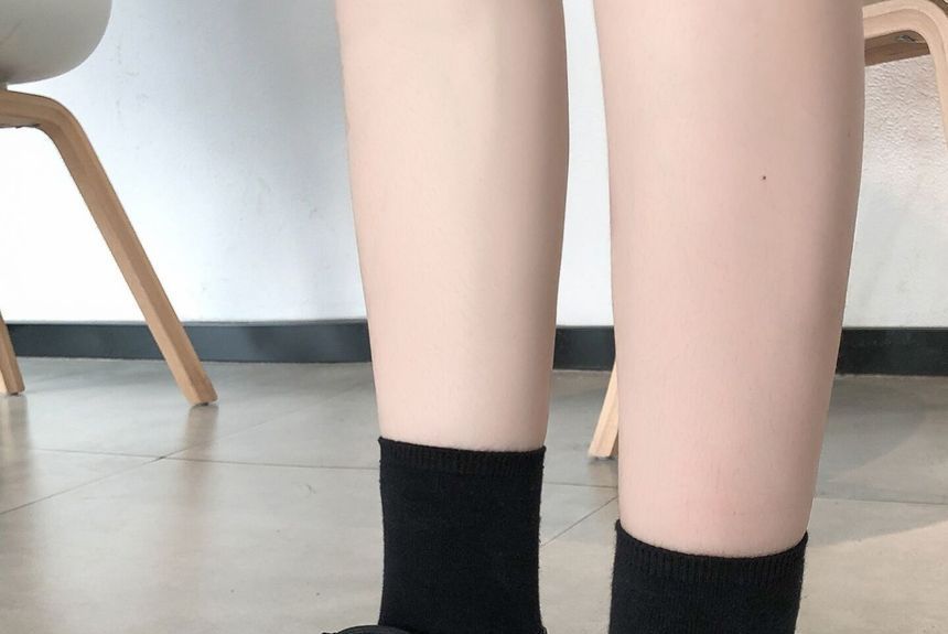 Patent Lace-Up Platform Shoes