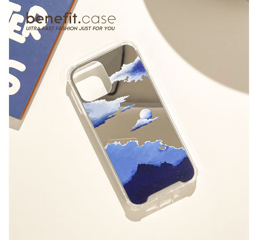 Mirrored Case Scenery Phone