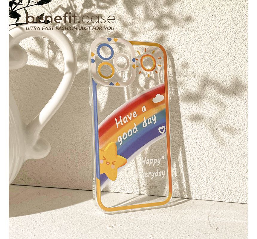 Phone Case Rainbow Transparent