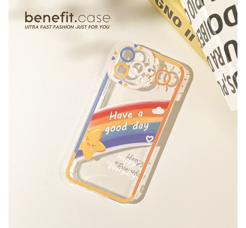 Phone Case Rainbow Transparent