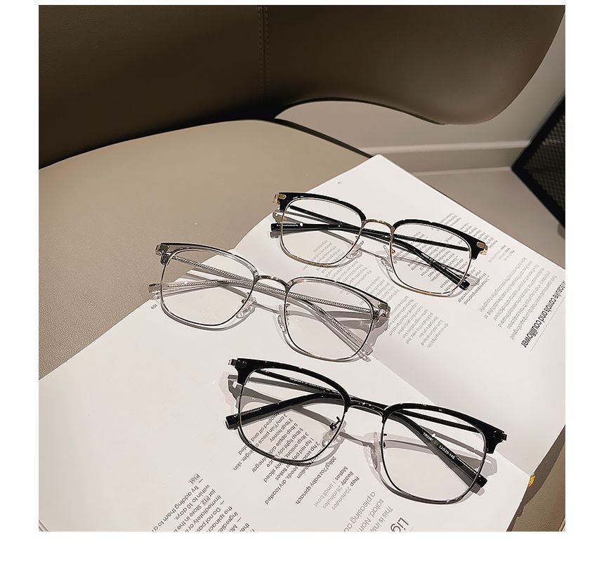 Blue Light Blocking Frame Half Eyeglasses