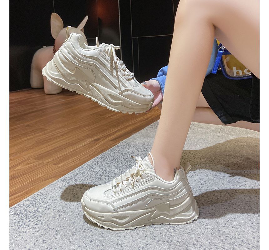 Sneakers Two-Tone Athletic Platform