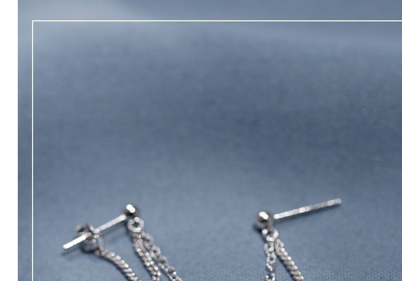 Drop Sterling Silver Earring Cross